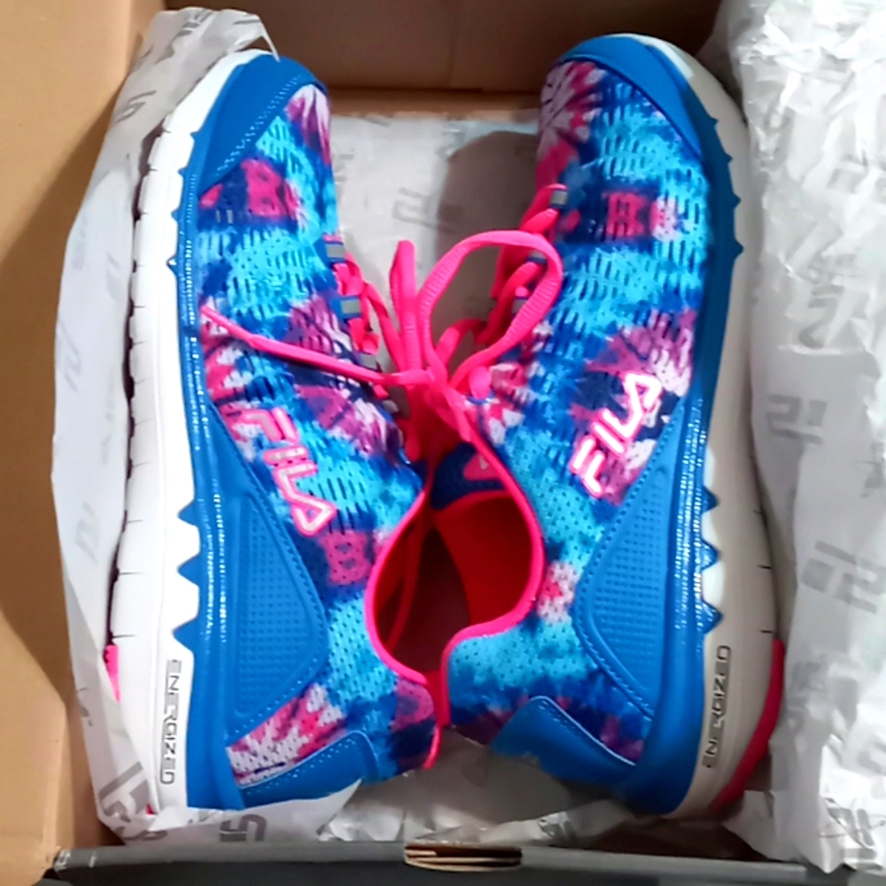 Fila multi colored athletic shoes size 9